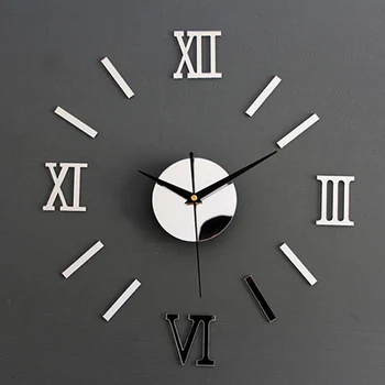 3D DIY luksusowe Duże zegary ścienne dekoracje do domu salon lustro projekt Artystyczny moda ścienne plakaty wystrój rzemiosła zegar ścienny naklejki