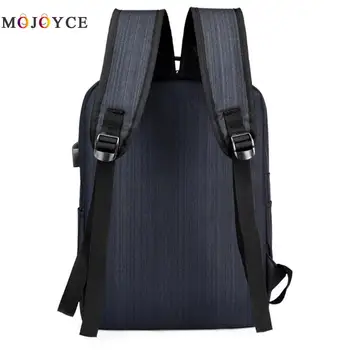USB ładowanie plecaki dla mężczyzn o dużej pojemności szkoła biznesowe podróże plecak Oxford tkanina laptopa plecak
