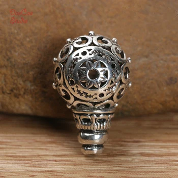 10 mm srebro guru koraliki chiński węzeł małe zawieszenia Japa mala koraliki bransoletka biżuteria wnioski DIY akcesoria