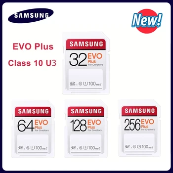 SAMSUNG EVO Plus/PRO SD 64GB Memory Card 32GB 128GB 256GB C10 UHS-I tarjeta sd do rozdzielczości 4K i full HD kamera darmowa wysyłka