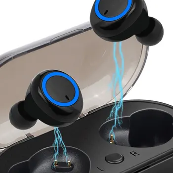 TWS Bluetooth 5.0 słuchawki stereo słuchawki wodoodporne sportowe słuchawki głośnik plac zestaw słuchawkowy z mikrofonem dla telefonu