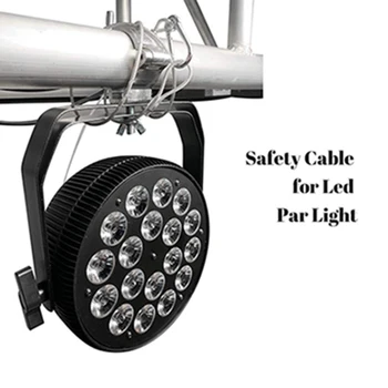 10szt sceniczne światła bezpieczeństwa kabel, 110 funtów obciążenia i 4 mm średnicy 31,5' linka ze stali nierdzewnej