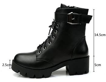 Aleafalling Damskie buty miękkie skórzane meble buty motocyklowe uliczny styl dziewczyny wysokie buty rurki damskie buty WBT307