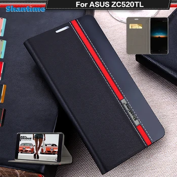 ZenFone Zenfone 3 Max ZC520TL luksusowy PU skórzany portfel pokrywa na zawiasach do Asus Zenfone 3 Max ZC520TL skórzana tylna pokrywa