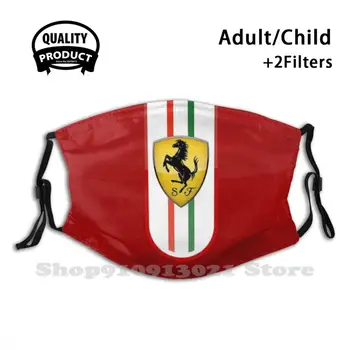 Swoje Umiejętności Za Kierownicą Diy Dla Dorosłych Dzieci Maska Dla Ust Sportowa Prędkość Czerwony Koń Tradycja Włochy Włoska Luksus Charyzma