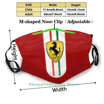 Swoje Umiejętności Za Kierownicą Diy Dla Dorosłych Dzieci Maska Dla Ust Sportowa Prędkość Czerwony Koń Tradycja Włochy Włoska Luksus Charyzma