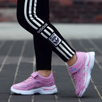 Nowa słodkie dzieci buty sportowe dla dziewczynki różowy buty lekka i delikatna Księżniczka Szkolna but treningowy, przeznaczony dla dziewczynek buty sportowe rozmiar 26-37
