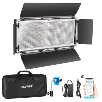 Neewer 1320 LED Video Light with APP Intelligent Control System, Dimmable 3200K-5600K Bi-Color Photography Lighting Kit
