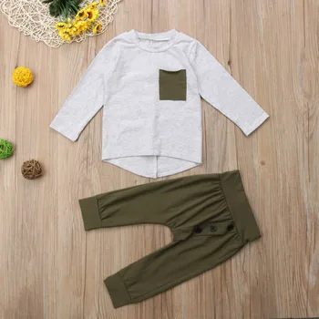 2szt dziecko dzieci chłopiec dinozaur odzież 3D z długim rękawem, bawełniana t-shirt topy+długie spodnie Spodnie stroje odzież Dziecięca komplet