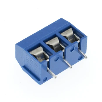 Nowy 100szt 5.08 mm KF301-3P niebieski łączący zacisków śruby zacisków złącza H01