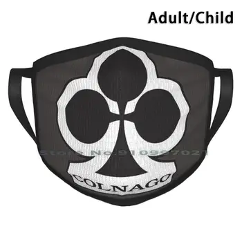 Colnago - Klasyczny Włoski Rowerowy Marki. Ekologiczna Maska Do Twarzy Z Filtrem Dla Dzieci I Dorosłych Colnago Vintage Cycling Brand