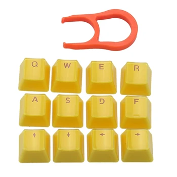 12-klucz PBT Kryształ przezroczyste nakładki na klucze z kluczem ściągacz do mechanicznej klawiatury D08A