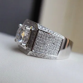 925 srebro próby luksusowe męskie obrączki na ślub obrączki moda biżuteria r5002
