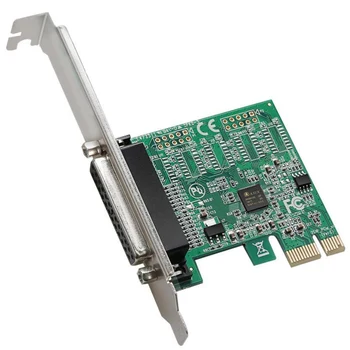 PCI-E Expansion 9Pin Riser card 25Pin Parallel port card Printer connector Controller Card ASIX/AX99100-1P chipset z adapterem