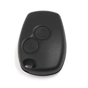 Carcasa mando llave del coche 2 botones Renault - Twingo Negro