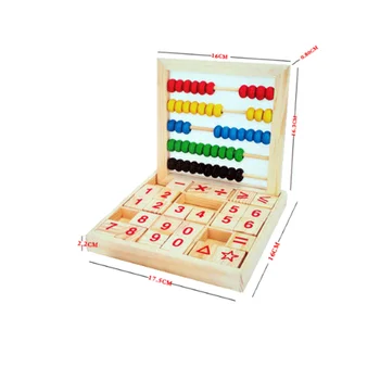 5-rzędowy klasyczne kulki drewniane liczydło edukacyjne dzieci liczenie liczb dziecko uczy się matematyki zabawki z kolorowego skrzynią