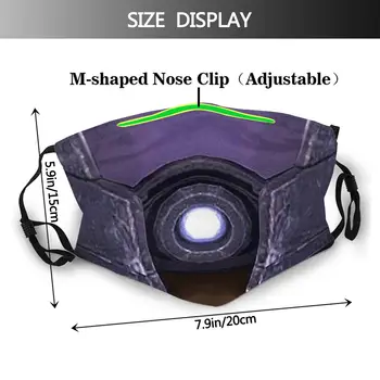 Tali Quarian Face Unisex maska przeciwpyłowa do ust Mass Effect John Shepard Sci-Fi Action Shooting RPG z filtrami