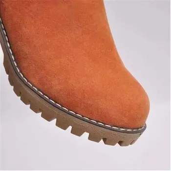 Damskie zimowe futra ciepłe buty zimowe damskie ciepłe wełniane botki botki wygodne buty plus rozmiar 35-43 codzienne damskie średnie buty