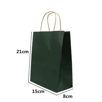 20 szt./lot dar torby z uchwytami wielofunkcyjne wysokiej jakości fioletowe papierowe 4 rozmiary nadające się do torby Torba dla ochrony środowiska