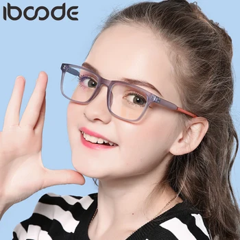 Iboode Children Anti Blue Light Glasses Frame Ultralight Eyeglasses Kids TR90 Boys Computer Girls Game Protective Gogle Eyewear