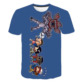Słodkie dziwne rzeczy koszulka fashion TV grać marka odzież Dziecięca 3D print chłopiec odzież lato kreskówka Camisetas dziewczyna odzież