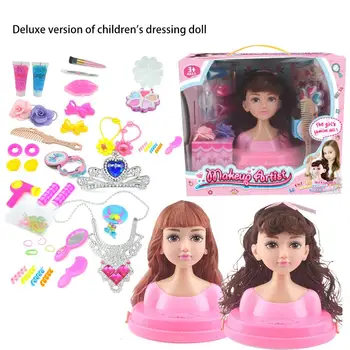 Plac Ubrać makijaż symulacja lalki dziewczyny udają, gry, zabawki ubierz grzebienie splot włosów komoda Księżniczka dziewczyny, zabawki