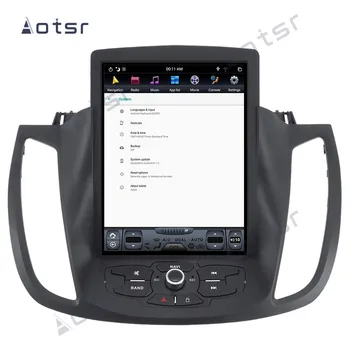 64G Android9 Tesla style Car GPS Navigation multimedia dla Ford kuga 2013-2017 auto stereo radio tape recorder No DVD head unit