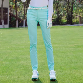 Kobiety High Stretch Golf Spodnie Letnie Damskie Odchudzanie Fitness Odzież Sportowa Lekki Pełna Długość Spodnie Sportowe Skarpety Odzież D1048