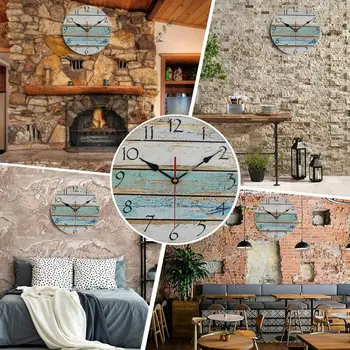 Zegar ścienny Europejski retro zegarek kwarcowy zegar ścienny drewniany zegar ścienny do salonu, sypialni wystrój domu drewniane zegarki