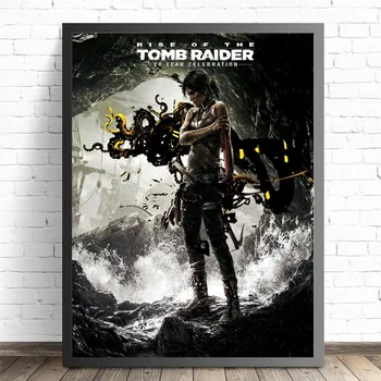 Rise Of The Tomb Raider Game Drukowanie Na Płótnie, Nowoczesne Malarstwo Plakaty Ścienne Artystyczne Wzory Do Dekoracji Salonu, Bez Ramki