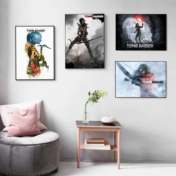 Rise Of The Tomb Raider Game Drukowanie Na Płótnie, Nowoczesne Malarstwo Plakaty Ścienne Artystyczne Wzory Do Dekoracji Salonu, Bez Ramki
