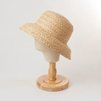USPOP damskie okulary, kapelusze rodzic-dziecko Рафия słomkowe kapelusze sznurowane plażowe kapelusze dwa rozmiary
