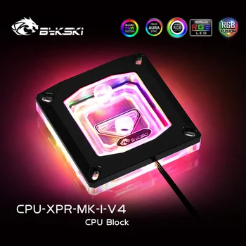 Bykski Acrylic CPU Water Block metalowa pokrywa dla INTEL I7 LGA 1366/115X/2011/2066 CPU Cooler RGB Heatsink Copper CPU-XPR-MK-I-V4