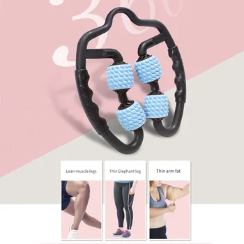 Dropshipping-U w kształcie wyzwalacz punkt masażu film do rąk, nóg, szyi, tkanki mięśniowej, fitness, siłownia, joga, pilates, Sport, 4 koła