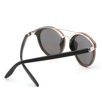 Modne nowe drewniane okulary, metalowe, modne okulary przeciwsłoneczne z drewna egzotycznego, okulary dla mięczaków, okulary polaryzacyjne TAC dla mężczyzn i kobiet