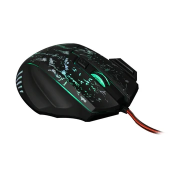 7 przycisków kolorowe led optyczny USB przewodowa mysz ergonomiczna gracz komputerowe myszy 5500DPI optyczna ergonomiczna mysz do gier dla komputerów PC