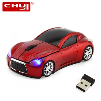 CHYI 2.4 G bezprzewodowa samochodowa mysz 1600DPI USB optyczna Infiniti Cool Sports Car Mice ergonomiczny 3D plac biurowe mysz do KOMPUTERA laptopa