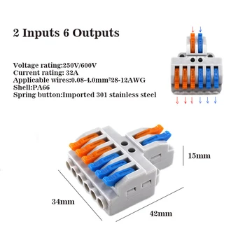 Zaciski złącza przewodu 10szt przyłącza elektryczne przewody uniwersalne okablowanie kabel z zaciskami taśmy led T szybkie złącze przewodu