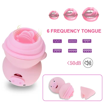 Mineta lizanie języka wibratory sex zabawki dla kobiet masażer sutki stymulator łechtaczki seks oralny orgazm Kobiecy masturbator Sexo