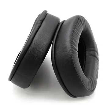 Skórzane nauszniki poduszka poduszki wymiana pianki Pad pokrowce na poduszki kubki dla ATH-MSR7BK MSR7 SonicPro Over-Ear słuchawki zestaw słuchawkowy