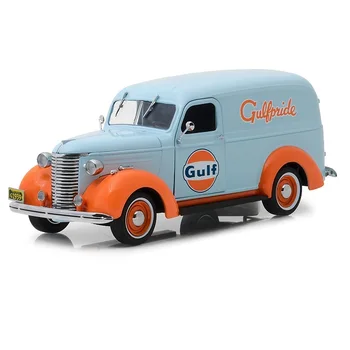 Zielone światło 1:24 1939 Chevrolet PANEL truck GULF Collection Metal Die-cast Simulation Model Cars Toys