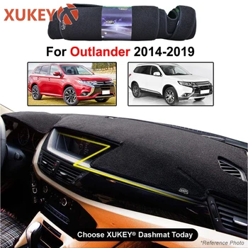 Samochód kreska pokrywa mata Dashmat deska rozdzielcza pokrywa dywan dywanik do Mitsubishi Outlander PHEV MK3 2013 2016 2017 2018 2019