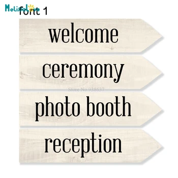 Witamy na uroczystość photo booth odbiór wesele znak naklejka naklejka partia słowo winylowe naklejki BA370