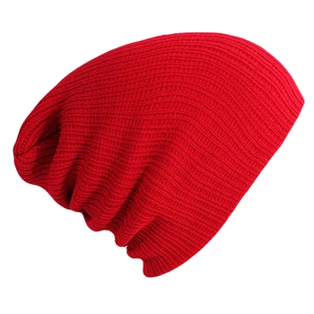 Unisex ciepła czapka zimowa dla mężczyzn kobiet jednolity kolor Czapka z dzianiny wełniane narciarska czapka hip-hop czapka damska casual karmelowy kolor maski femme
