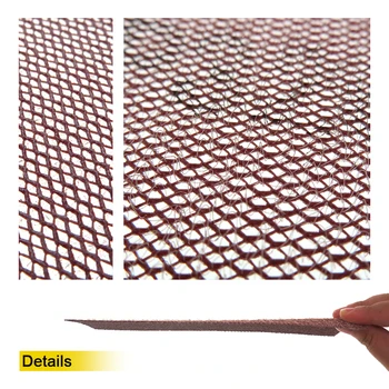 10szt siatki ścierne osłony tarcze szlifierskie 198*70 mm układ sucha szlifierska papier ścierny od 80 do 320 ziarnistość