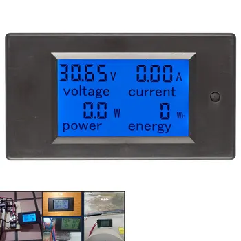 Cyfrowy prąd napięcie moc licznik energii DC 6.5-100V 0-100A wyświetlacz LCD miernik Amperomierz woltomierz 100A prąd zastawki