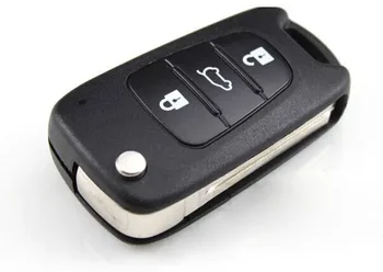 Wymienny pokrowiec do kluczy Hyundai I30 IX35 składane klapki pilot zdalnego klucza Shell 3 przyciski pokrywa klucza przedmiotu