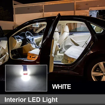 20 szt. Biała Canbus LED wnętrze kopuły mapa bagażnika reflektory zestaw do Volkswagen VW Multivan MK5 T5 2003-tablicy rejestracyjnej lampy
