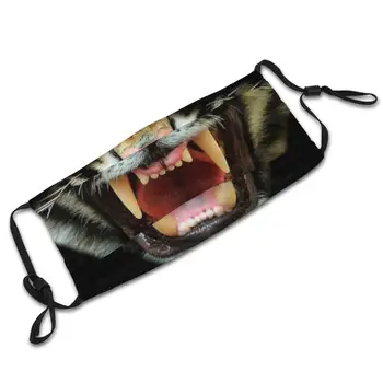 Mad Tiger Wielokrotnego Użytku Usta Maska Filtr Fajne Śmieszne Maski Bezpieczeństwa Zły Tygrys Tygrys Tygrysy