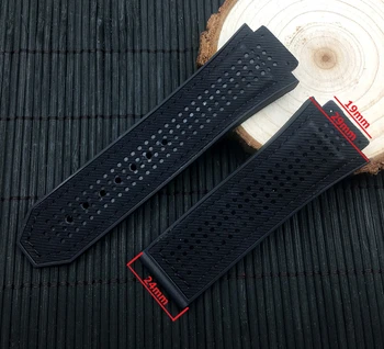 Wysoka jakość 29*19 mm nylon skóra tkanina guma silikonowa watchband watchband Hublot pasek na king power series logo na
